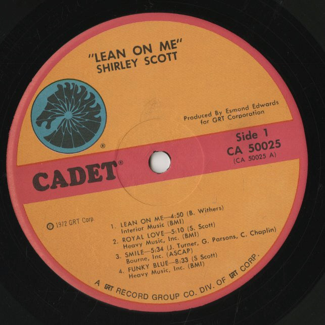 Shirley Scott / シャーリー・スコット / Lean On Me (CA50025)