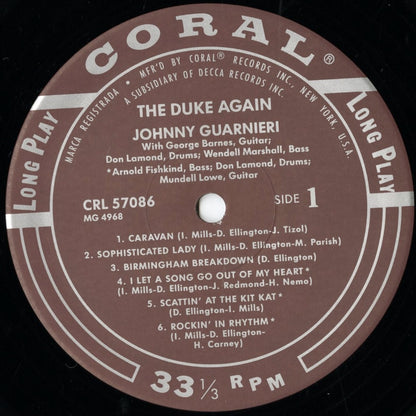 Johnny Guarnieri / ジョニー・ガルニエリ / The Duke Again! (MVJJ-30023)