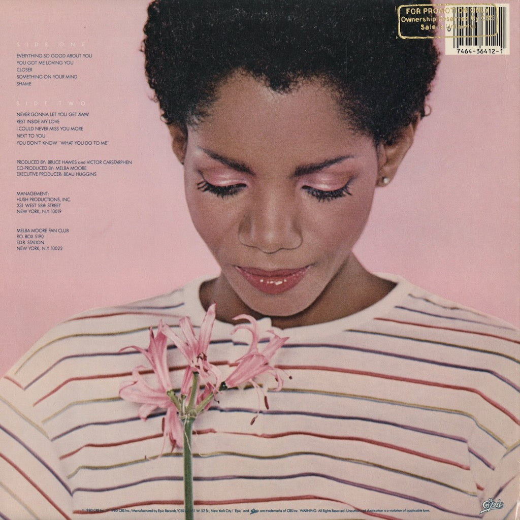 Melba Moore - Closer (JE 36412) 1980 US Epic｜中古LP