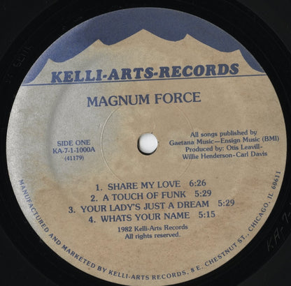 Magnum Force - Share My Love (KA-7-1-1000) LP 1982 US Kelli-Arts Records｜中古LP