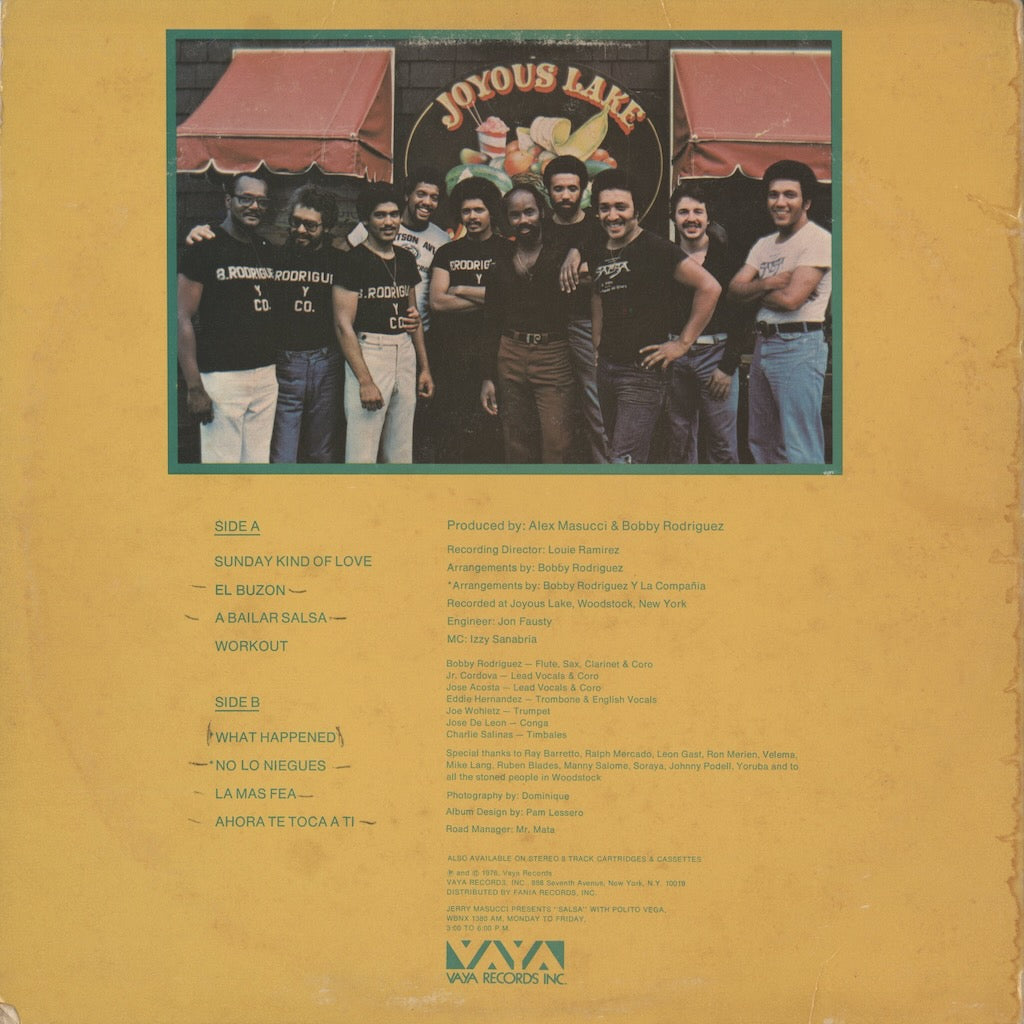 Bobby Rodriguez Y La Compania - Salsa At Woodstock (VS-58) LP 1976 US Vaya｜中古LP