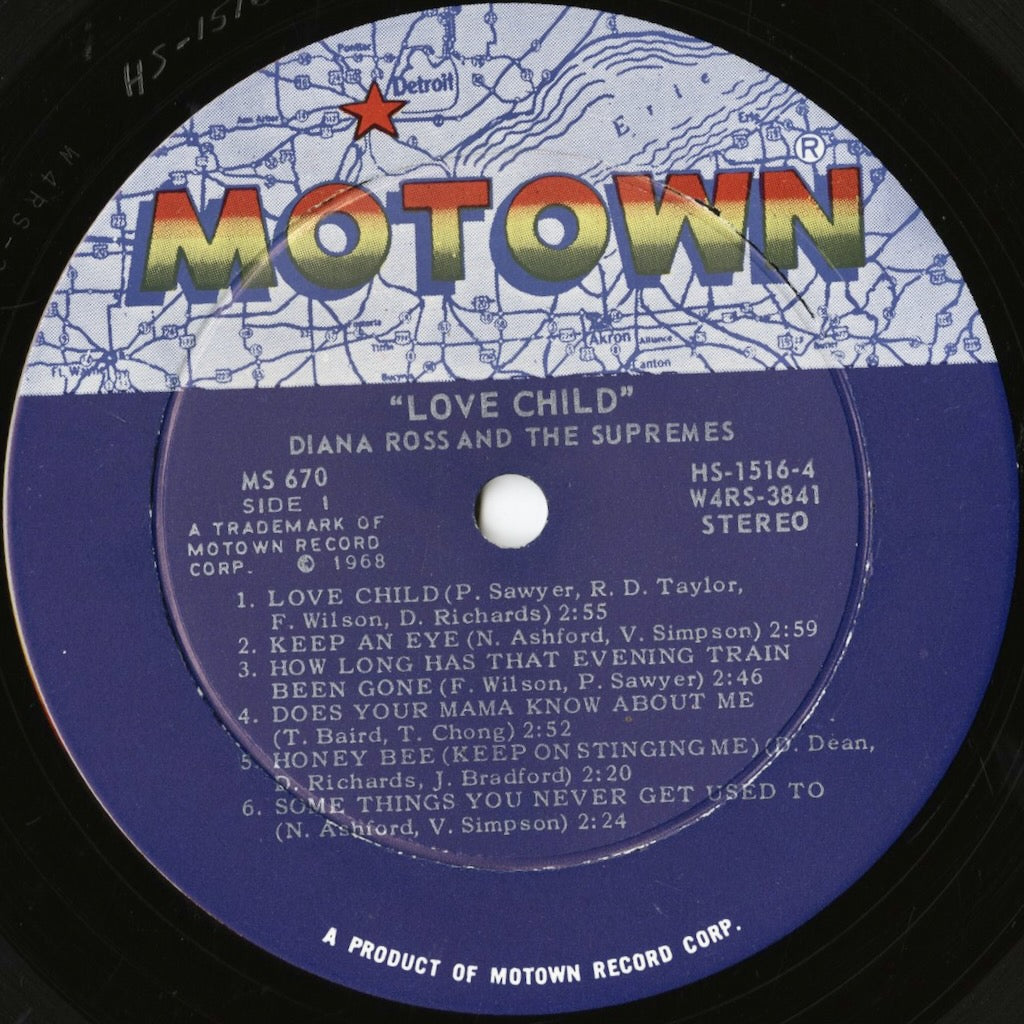 The Supremes / ダイアナ・ロス＆シュプリームス / Love Child (MS 670)