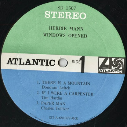 Herbie Mann / ハービー・マン / Windows Opened (SD1507)