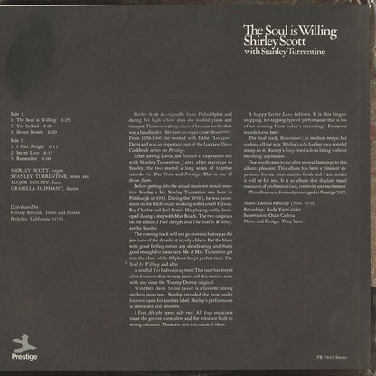 Shirley Scott - The Soul Is Willing (PRST 7845) 1970's US Prestige｜中古LP