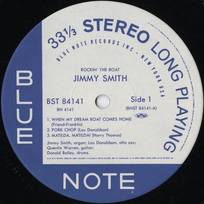 Jimmy Smith - Rockin' The Boat (BN 4141) 1993 JPN Blue Note - 東芝EMI｜中古LP