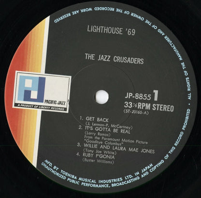 The Jazz Crusaders - Live At The Lighthouse '69 (JP-8855) 1986 JPN Pacific Jazz｜中古LP