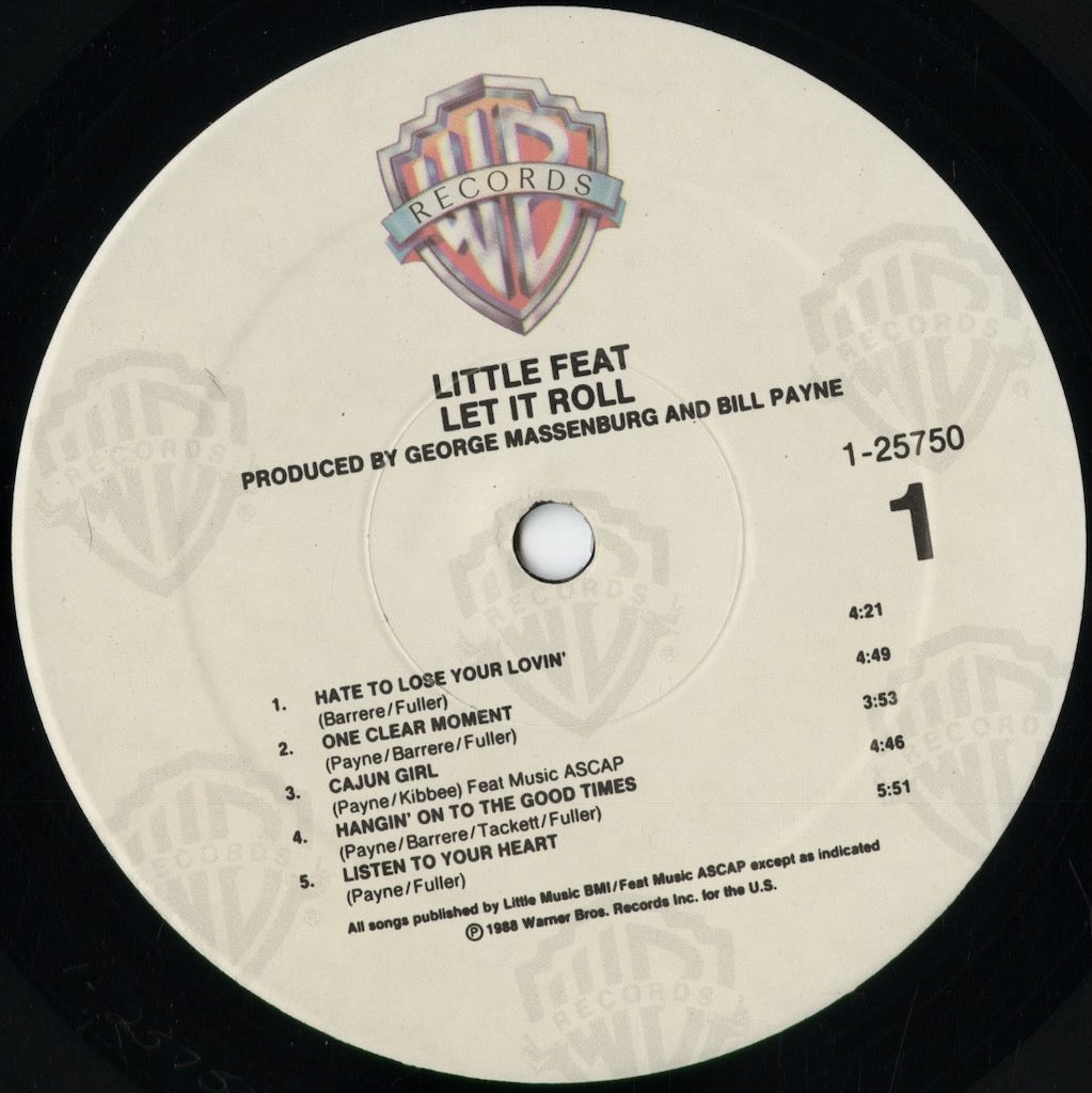 Little Feat - Let It Roll (1-25750) 1988 US Warner｜中古LP
