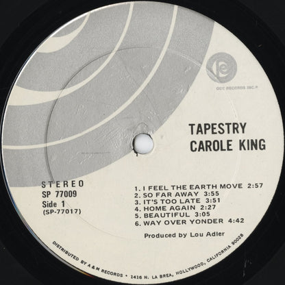 Carole King – Tapestry (SP-77009) LP 1970's US ODE | 中古LP