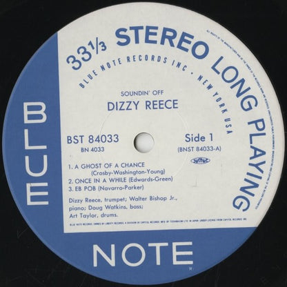 Dizzy Reece / ディジー・リース / Soundin' Off (BN 4033)