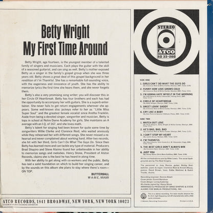 Betty Wright - My First Time Around (SD 33-260) LP 1968 US ATCO｜中古LP