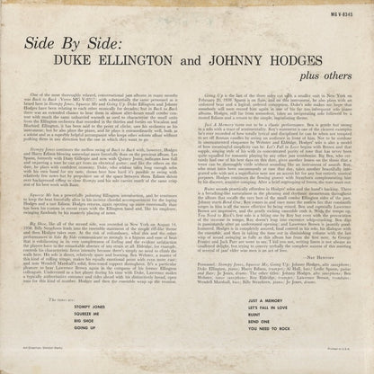 Duke Ellington And Johnny Hodges / デューク・エリントン　ジョニー・ホッジス / Side By Side (MG V-8345)