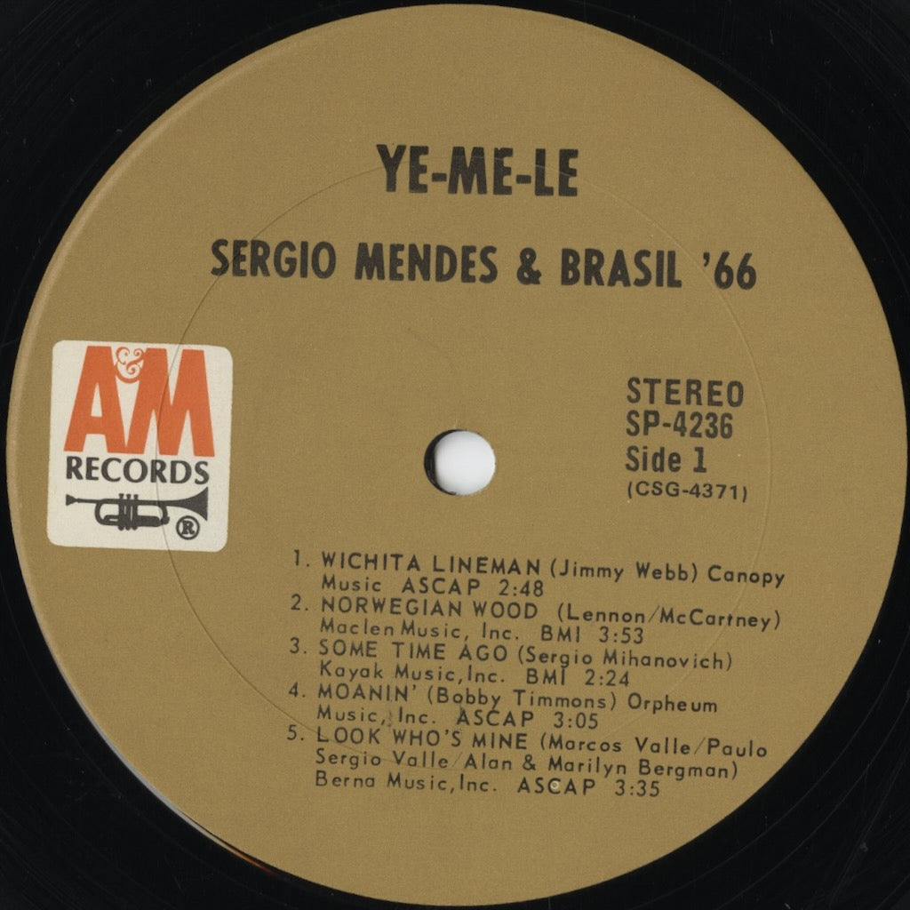 Sergio Mendes & Brasil '66 – Ye-Me-Le (SP-4236) 1969 US A&M | 中古LP
