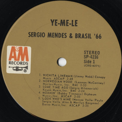 Sergio Mendes & Brasil '66 – Ye-Me-Le (SP-4236) 1969 US A&M | 中古LP