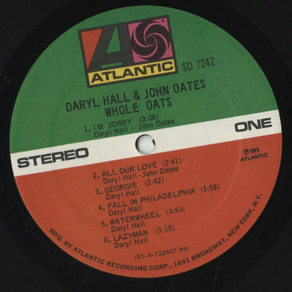 Daryl Hall & John Oates / ダリル・ホール　ジョン・オーツ / Whole Oats (SD7242)