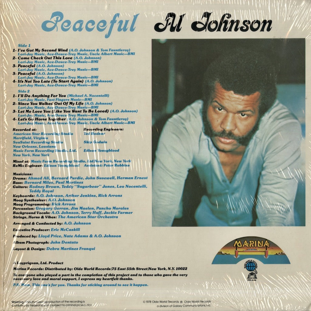 Al Johnson / アル・ジョンソン / Peaceful (WML 5000)