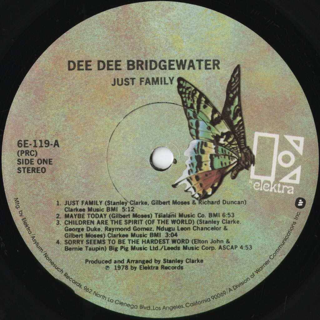 Dee Dee Bridgewater - Just Family (6E-119) 1978 US Elektra｜中古LP