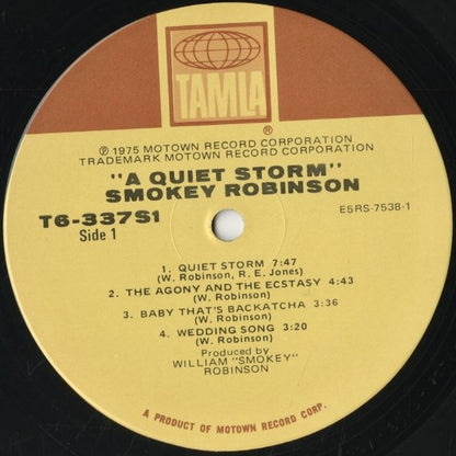 Smokey Robinson / スモーキー・ロビンソン / A Quiet Storm (T6-337S1)