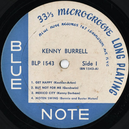 Kenny Burrell / ケニー・バレル / Kenny Burrell (1956) (BLP 1543) US Blue Note - 767 Lexington Ave NYC