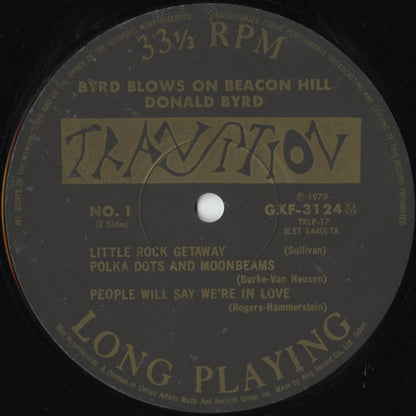 Donald Byrd - Byrd Blows On Beacon Hill (GXF-3124) LP 1979 JPN Transition / King Records｜中古LP
