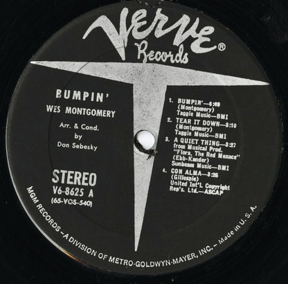 Wes Montgomery / ウェス・モンゴメリー / Bumpin' (V6-8625)