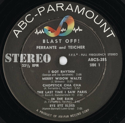 Ferrante And Teicher - Blast Off! (ABCS-285) 1959 US ABC-Paramount｜中古LP
