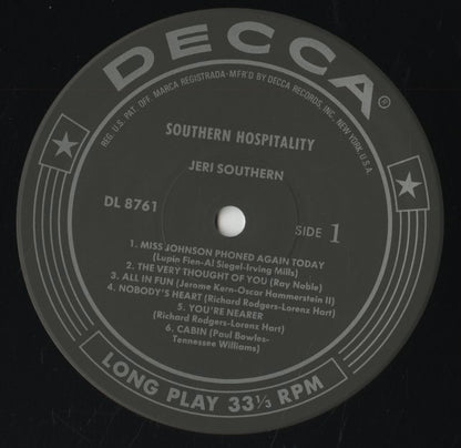 Jeri Southern / ジェリ・サザーン / Southern Hospitality (MVJJ-30054)