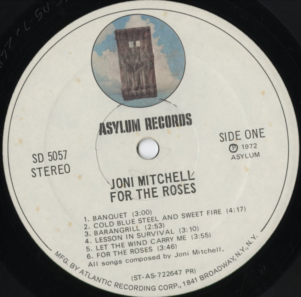 Joni Mitchell / For The Roses (SD 5057) 1972 US Asylum｜中古LP