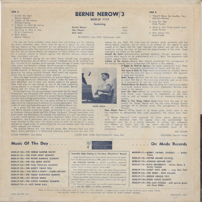 Bernie Nerow Trio - Bernie Nerow Trio (MOD LP #117) LP 1957 US MODE｜中古LP