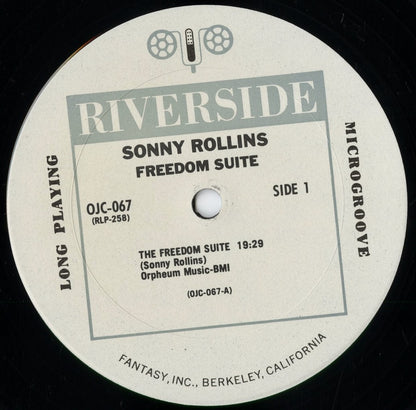 Sonny Rollins - Freedom Suite (OJC-067) 1983 US Riverside / Original Jazz Classics｜中古LP