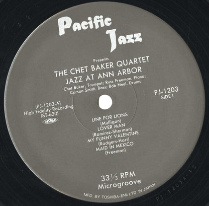 Chet Baker / チェット・ベイカー / Jazz At Ann Arbor (PJ-1203)