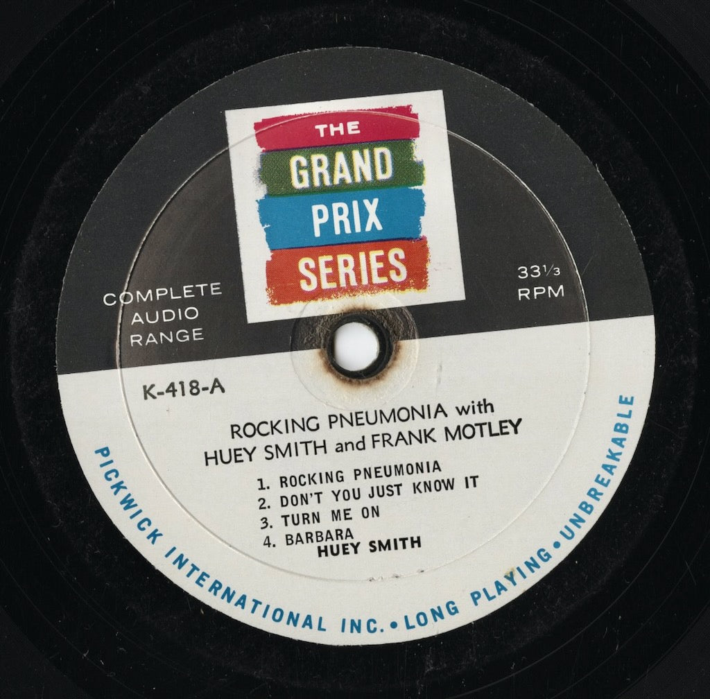 Huey "Piano" Smith & Frank Motley / Rocking Pneumonia (K-418) LP US Grand Prix Series MONO