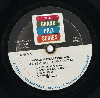 Huey "Piano" Smith & Frank Motley / Rocking Pneumonia (K-418) LP US Grand Prix Series MONO