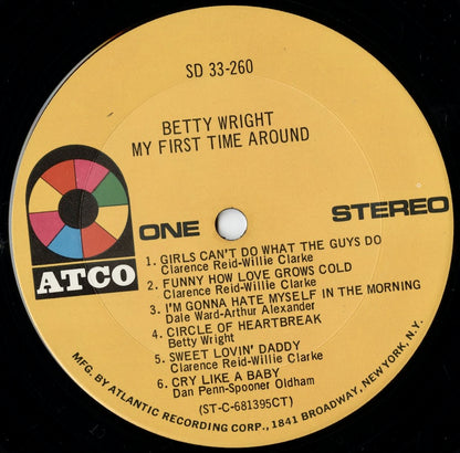 Betty Wright - My First Time Around (SD 33-260) LP 1968 US ATCO｜中古LP