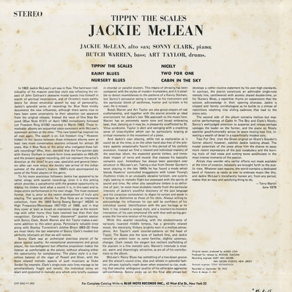 Jackie McLean / ジャッキー・マクリーン / Tippin' The Scales (GXF 3062)