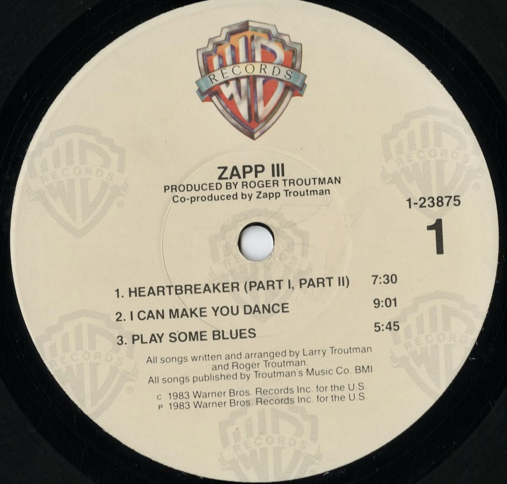 Zapp - III (1-23875) LP 1983 US Warner Bros.｜中古LP
