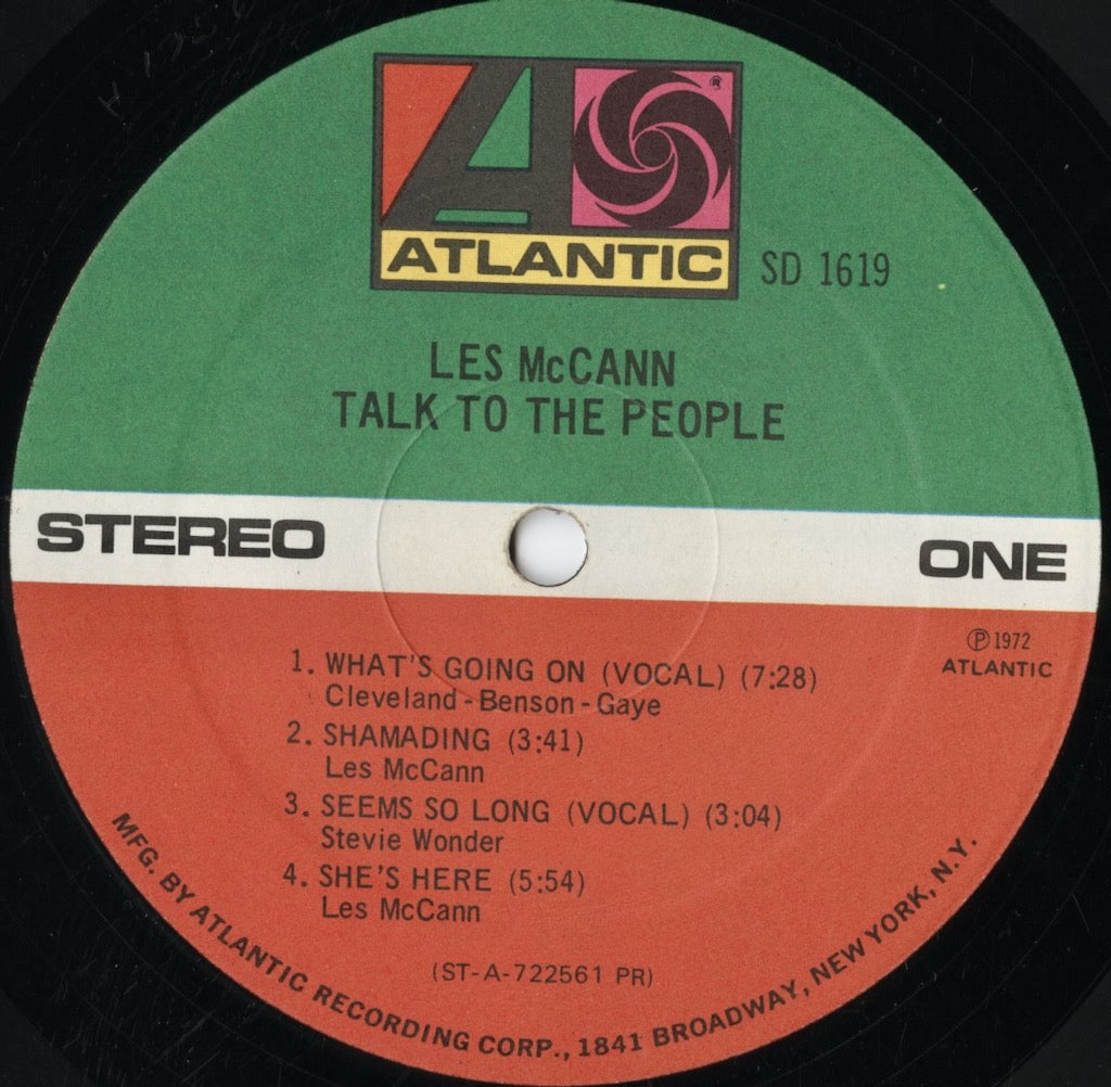 Les McCann - Talk To The People (SD 1619) 1972 US Atlantic｜中古LP