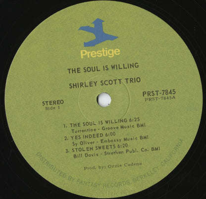 Shirley Scott - The Soul Is Willing (PRST 7845) 1970's US Prestige｜中古LP