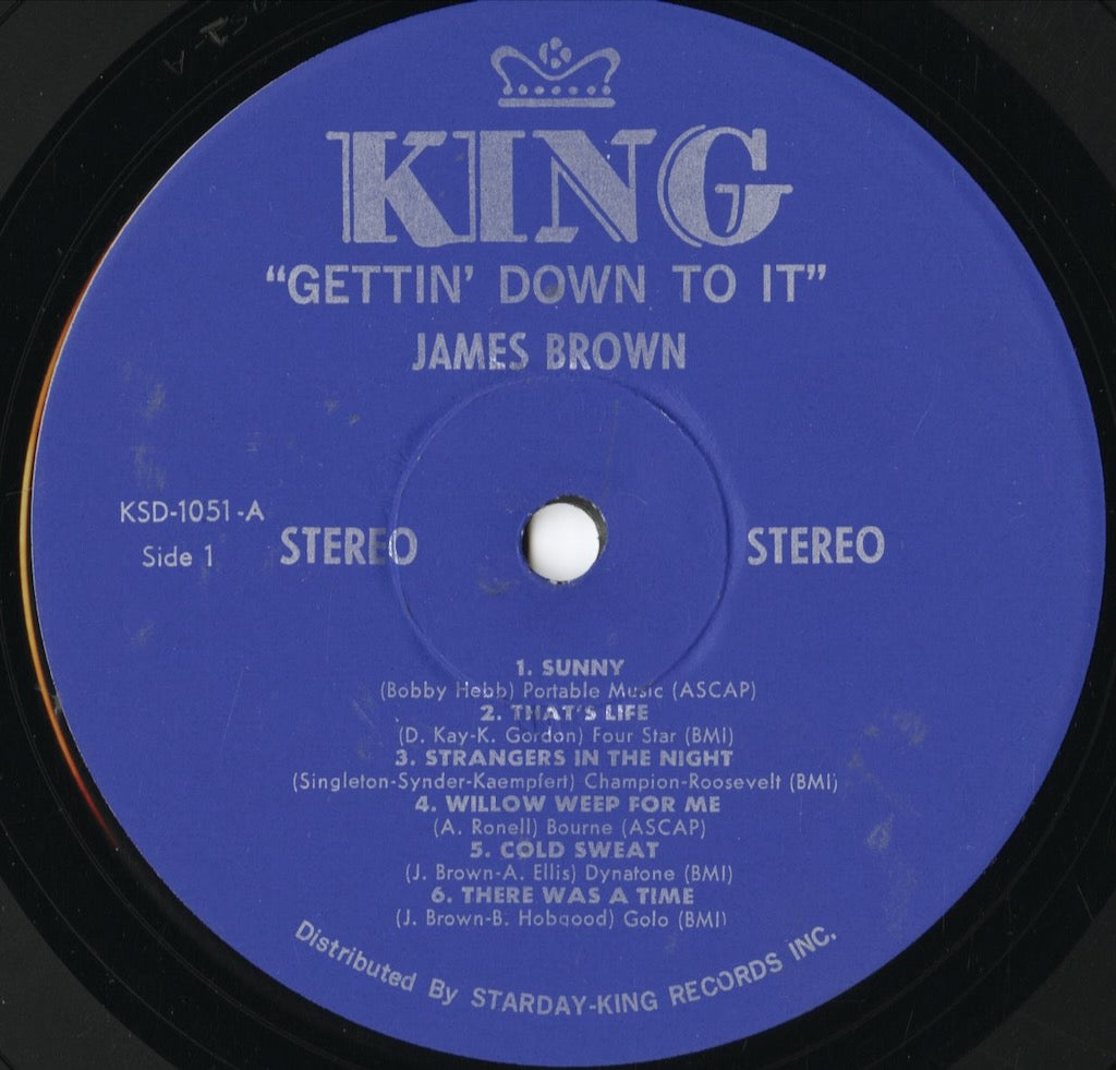 James Brown - Gettin' Down To It (KSD-1051) LP 1969 US King｜中古LP