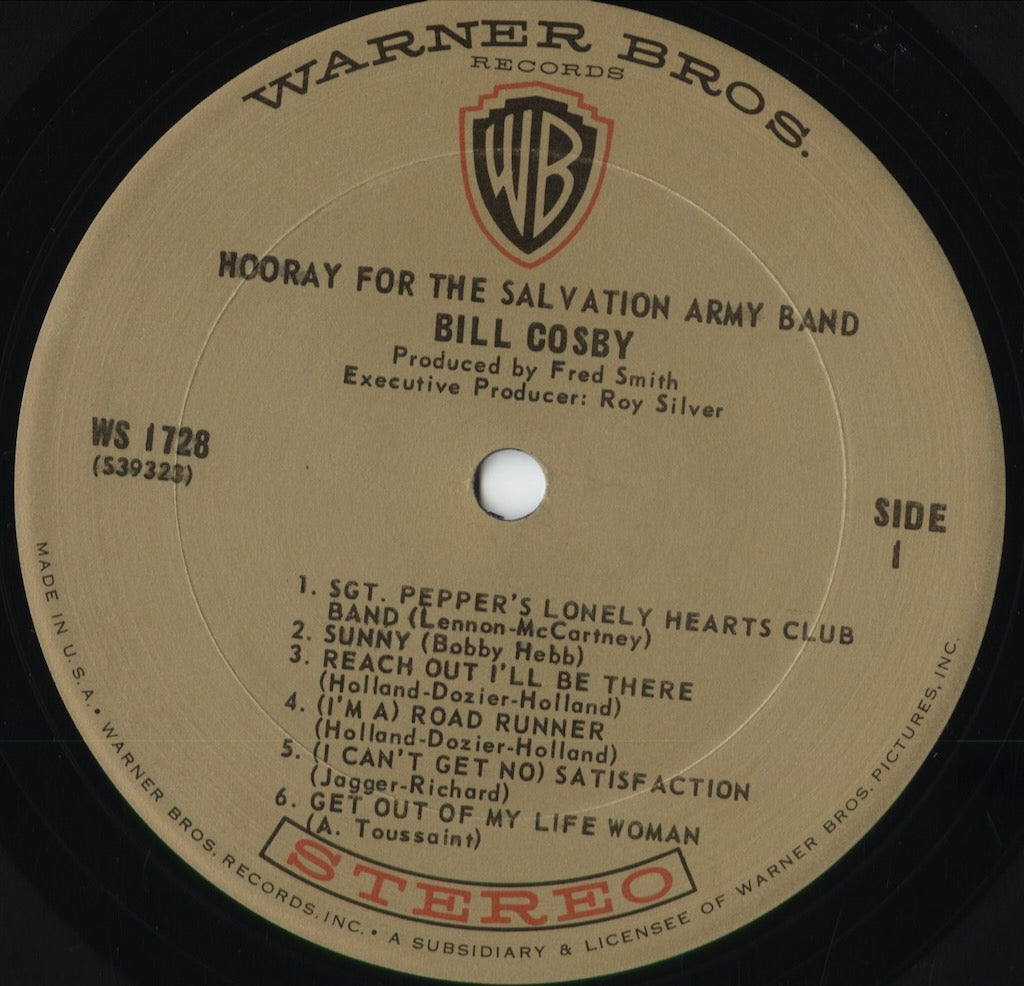 Bill Cosby - Hooray For The Salvation Army Band! (WS 1728) 1968 US Warner Bros｜中古LP