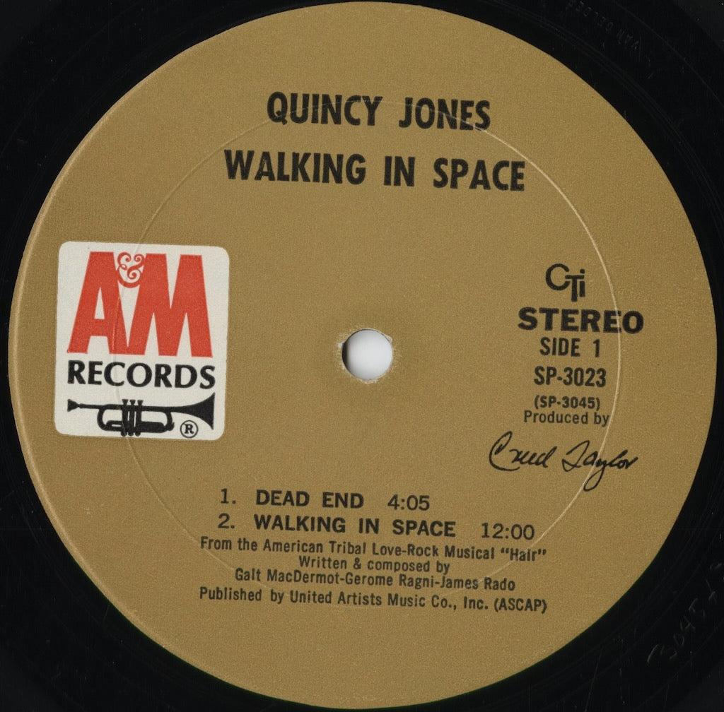 Quincy Jones - Walking In Space (SP-3023) 1969 US A&M｜中古LP