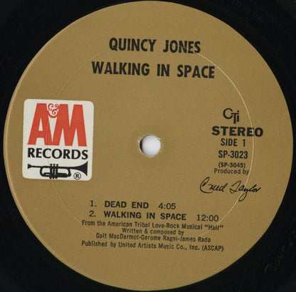 Quincy Jones - Walking In Space (SP-3023) 1969 US A&M｜中古LP