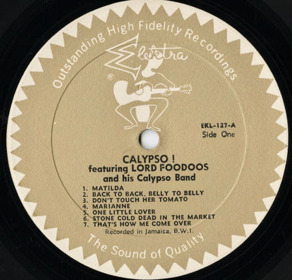 Lord Foodoos and His Calypso Band - Mister Calypso (EKL-127) LP 1959 US Elektra