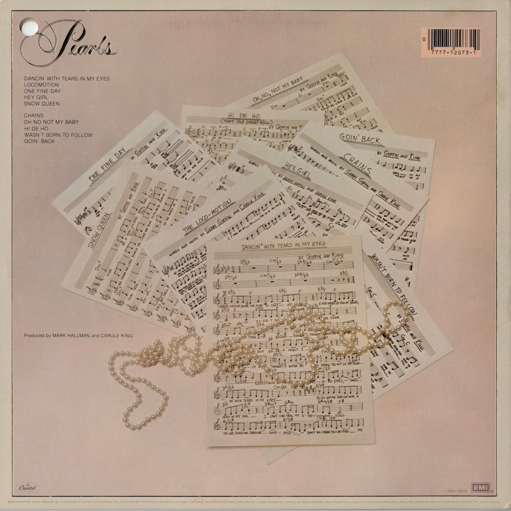 Carole King – Pearls Songs Of Goffin And King (SOO-12073) LP 1980 US Capitol | 中古LP