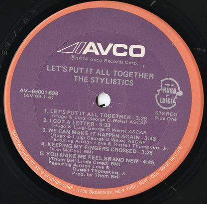 The Stylistics - Let's Put It All Together (AV-69001-698) 1974 US Avco｜中古LP