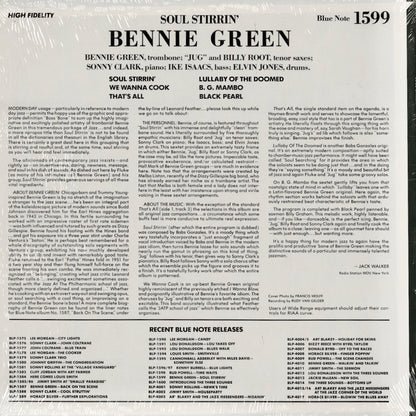 Bennie Green - Soul Stirrin' (BLP 81599) LP 1972 US Blue Note - United Artists｜中古LP