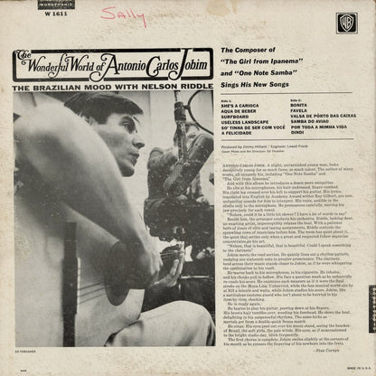 Antonio Carlos Jobim - The Wonderful World Of Antonio Carlos Jobim (W 1611) 1965 US Warner Bros｜中古LP