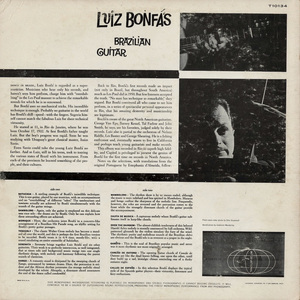 Luiz Bonfa / ルイス・ボンファ / Brazilian Guitar (T 10134)