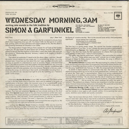 Simon and Garfunkel - Wednesday Morning, 3AM (CS 9049) 1970 US Columbia｜中古LP