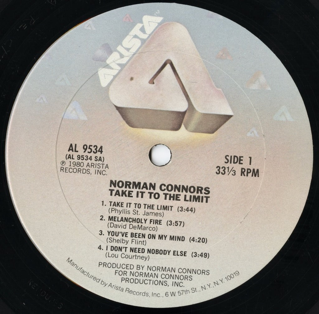 Norman Connors – Take It To The Limit (AL 9534) LP 1980 US Arista｜中古LP