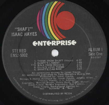 Isaac Hayes - Shaft - OST (ENS-2 5002) LP 1971 US Enterprise｜中古LP